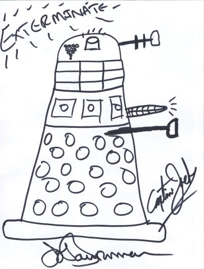 Dalek, Alien, Cybernetic, Robotic, Menace Drawing