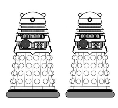 Dalek, Robotic, Exterminate, Villain, Alien Drawing