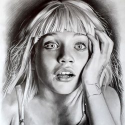 Dancer Maddie Ziegler Drawing Intricate Artwork