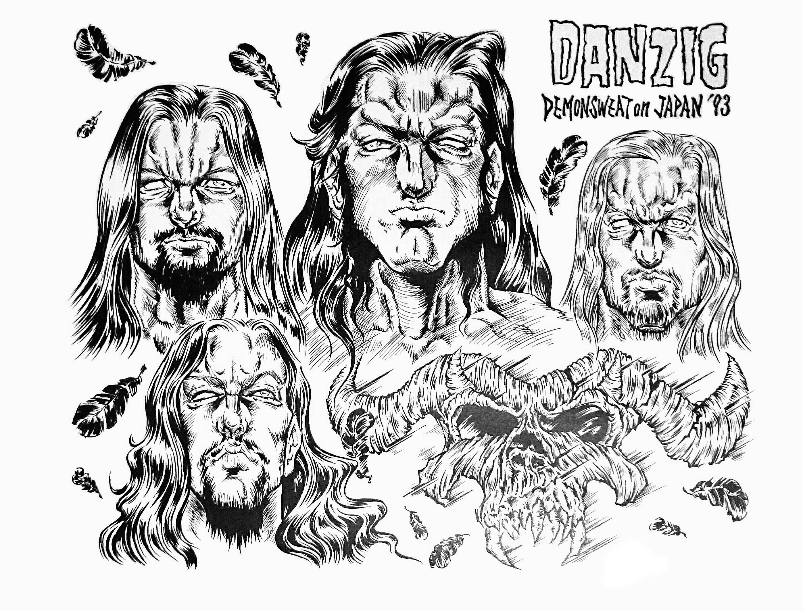 Danzig Drawing Hand drawn