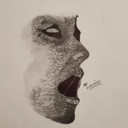 Dark Drawing Unique Art