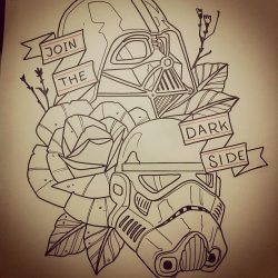 Dark Side Drawing Creative Style