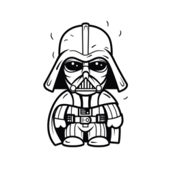 Darth Vader Drawing Modern Sketch