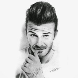 David Beckham Drawing Art