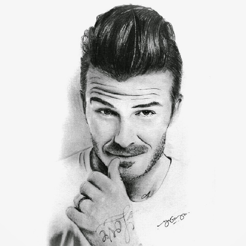 David Beckham Drawing Art