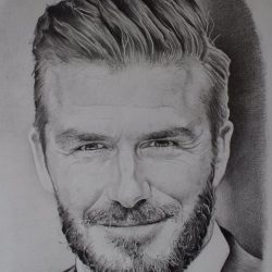 David Beckham Drawing Creative Style