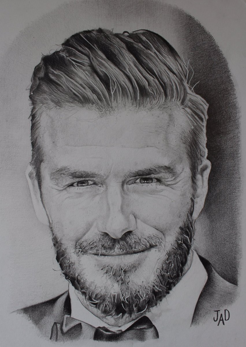 David Beckham Drawing Creative Style