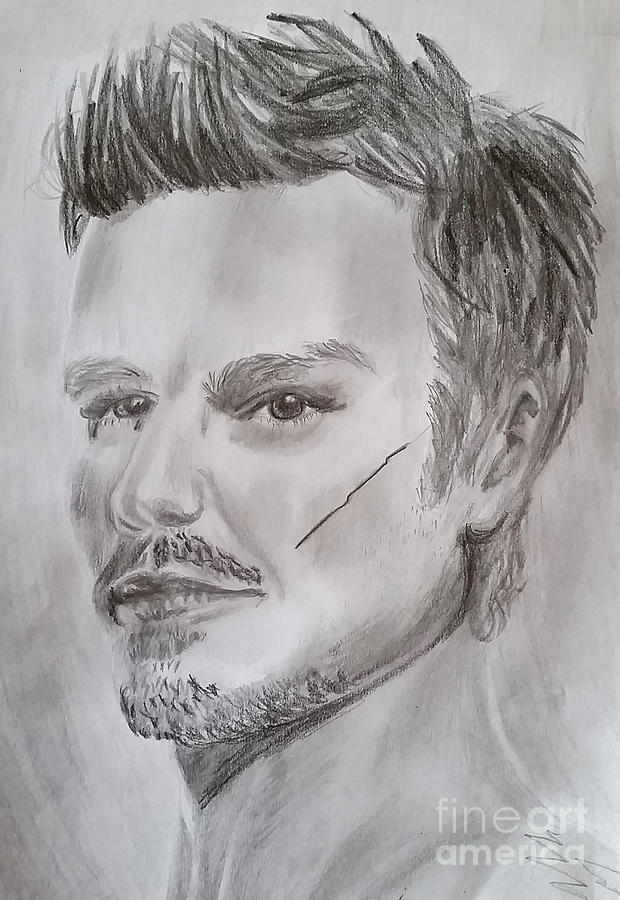 David Beckham Drawing Fine Art