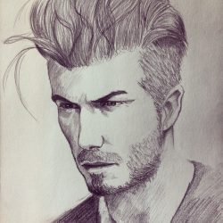 David Beckham Drawing Hand drawn Sketch