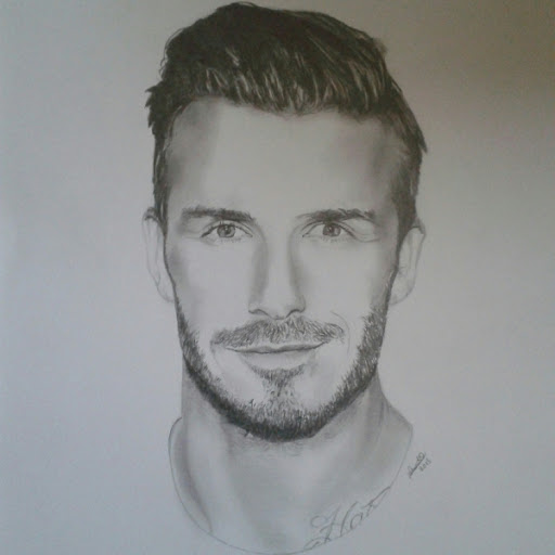 David Beckham Drawing Photo