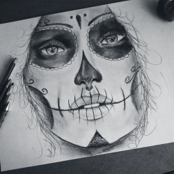 Day The Dead Drawing Art