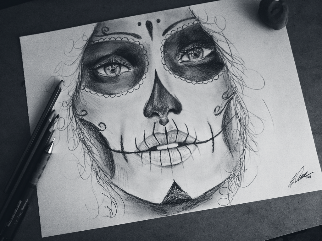 Day The Dead Drawing Art