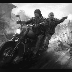 Days Gone Drawing Fine Art