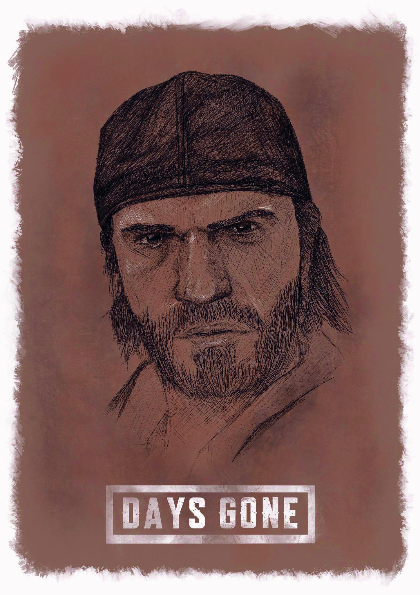 Days Gone Drawing Hand drawn