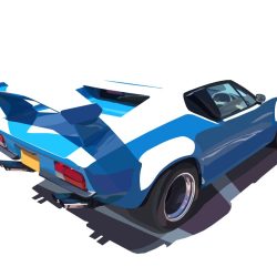 De Tomaso Pantera Drawing