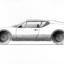 De Tomaso Pantera Drawing Creative Style