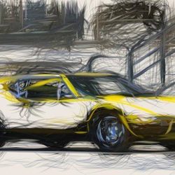 De Tomaso Pantera Drawing Image