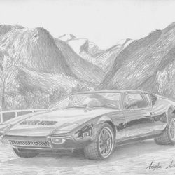 De Tomaso Pantera Drawing Photo