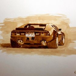 De Tomaso Pantera Drawing Stunning Sketch