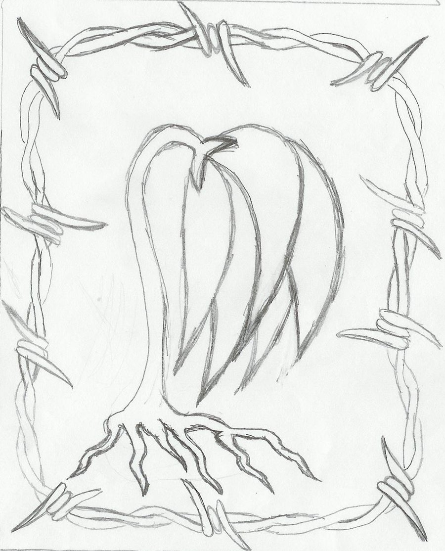 Dead Flower Drawing Hand drawn Sketch
