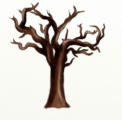 Dead Tree, Environmental Symbol, Ecological Importance, Nature’s Beauty, Habitat Loss Drawing