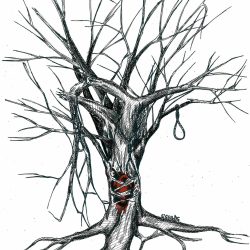 Dead Tree Drawing Amazing Sketch