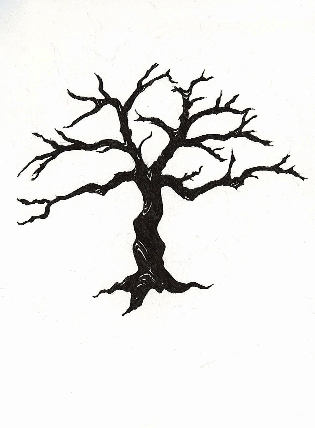 Dead Tree Drawing Hand drawn