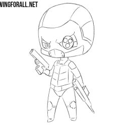 Deadshot Drawing Detailed Sketch