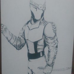 Deadshot Drawing Intricate Artwork