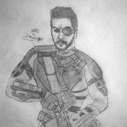 Deadshot Drawing Professional Artwork