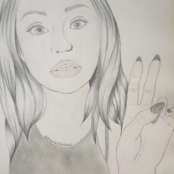 Debby Ryan Drawing Hand drawn