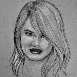 Debby Ryan Drawing Modern Sketch