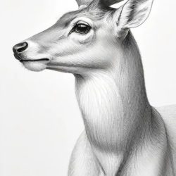 Deer Drawing Sketch Image