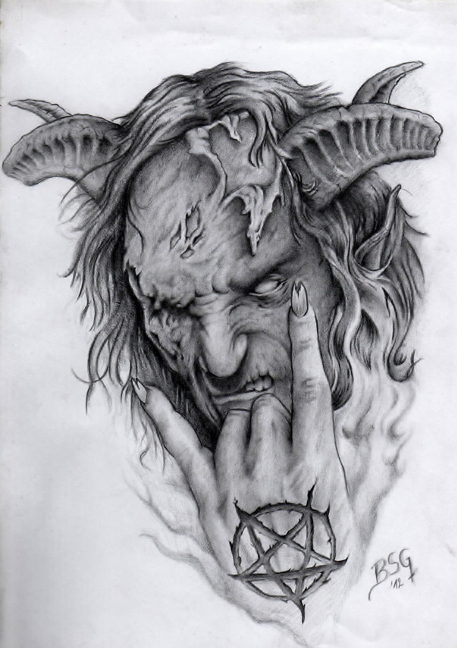 Demon Drawing Artistic Sketching