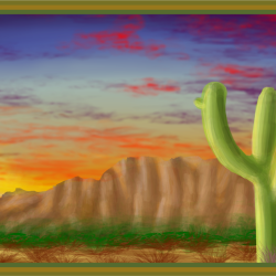 Desert Drawing Artistic Sketching