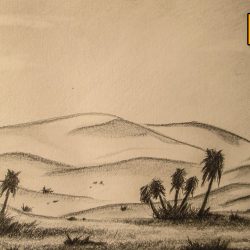 Desert Drawing Creative Style