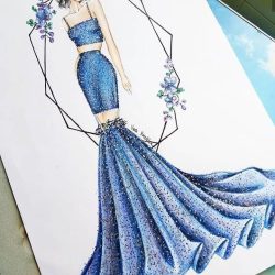 Designing Dress Drawing Art