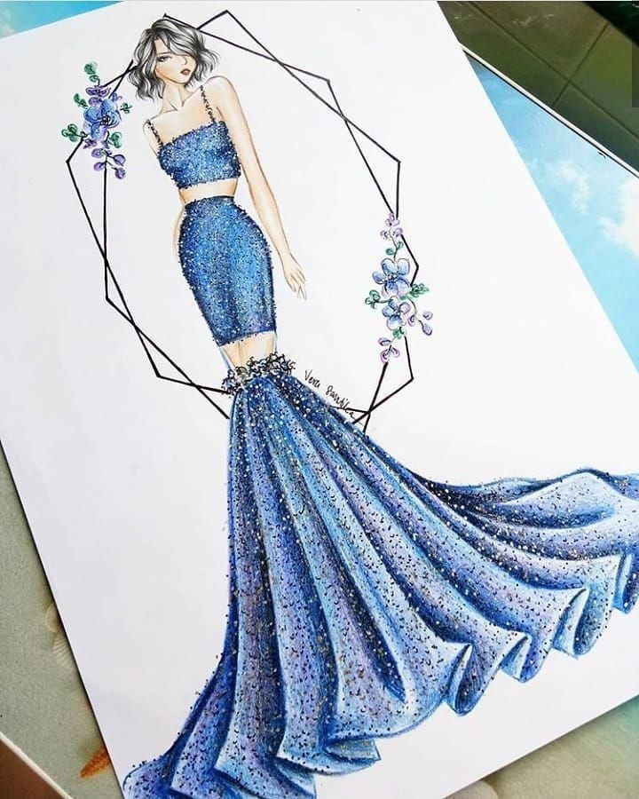 Designing Dress Drawing Art