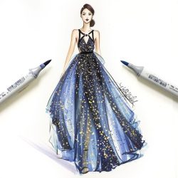 Designing Dress Drawing Modern Sketch