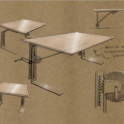 Desk Drawing Artistic Sketching