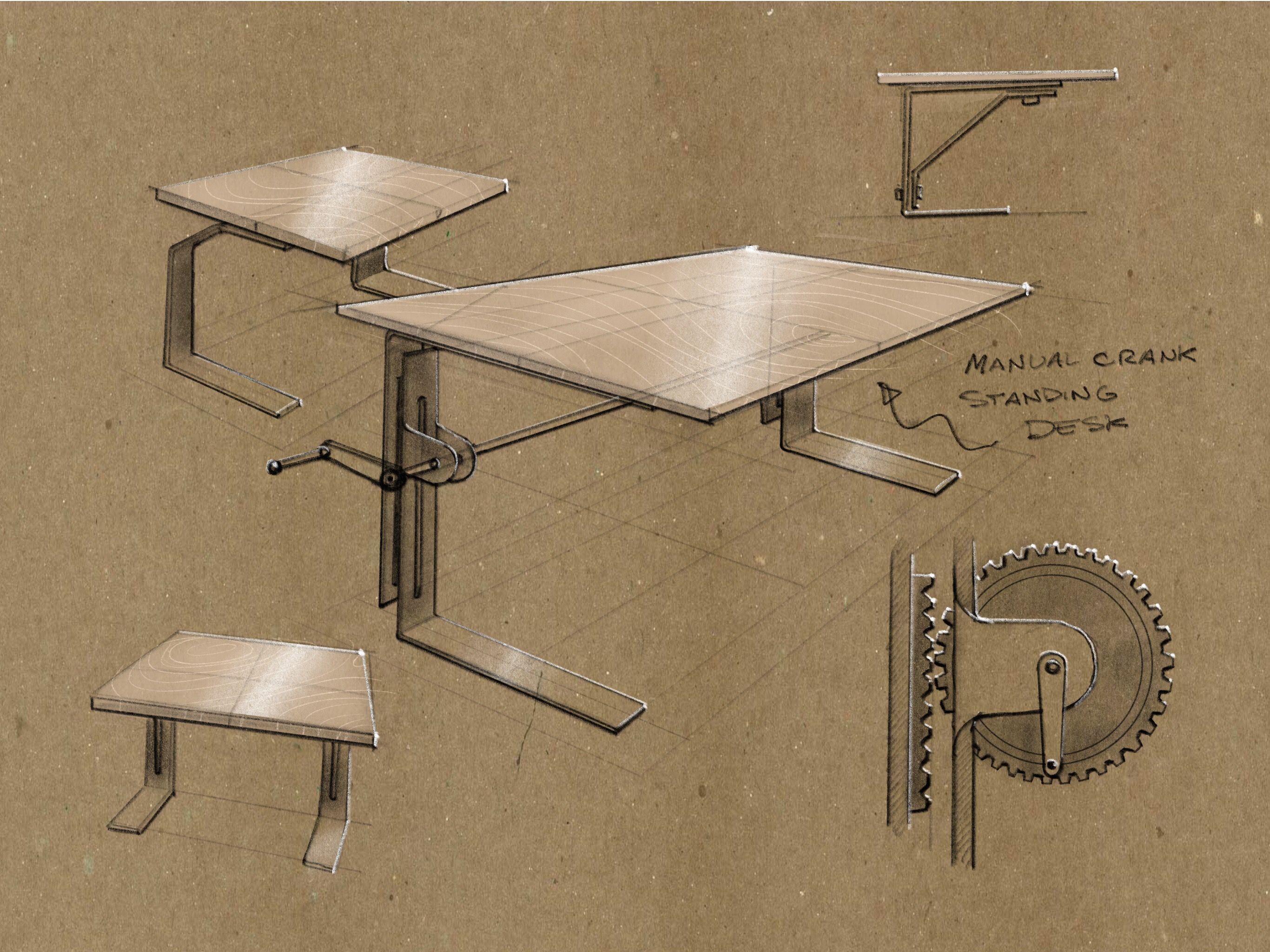 Desk Drawing Artistic Sketching