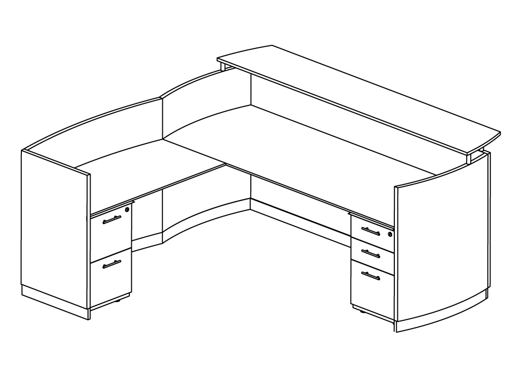 Desk Drawing Realistic Sketch