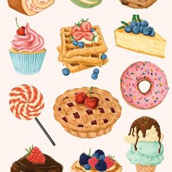 Dessert Drawing Realistic Sketch