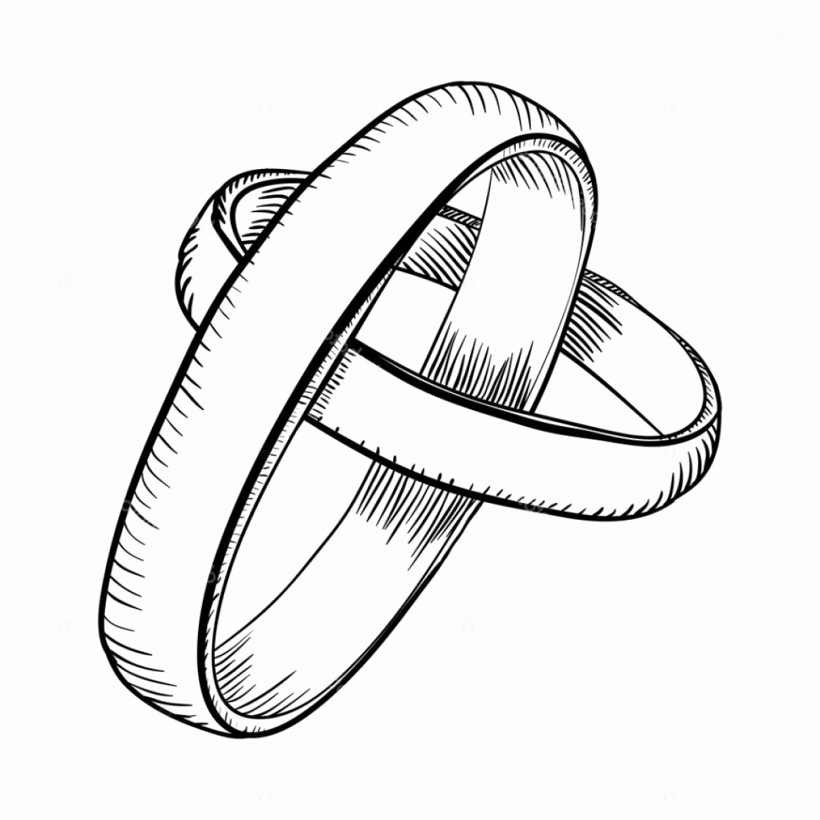 Diamond Ring Drawing Intricate Artwork