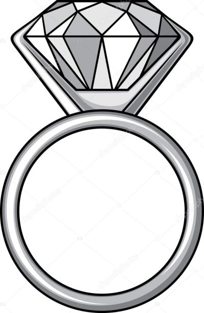 Diamond Ring, Engagement Symbol, Timeless Accessory, Luxury Gift, Elegant Jewelry Drawing