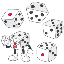 Dice Drawing Hand Drawn Sketch