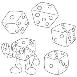 Dice Drawing Picture