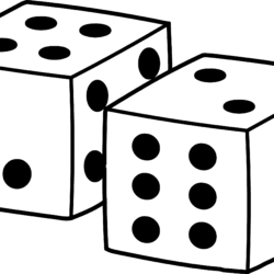 Dice Drawing Unique Art