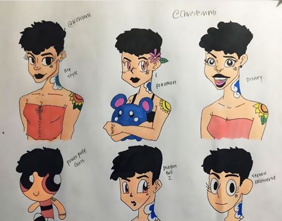 Different Styles Drawing Art