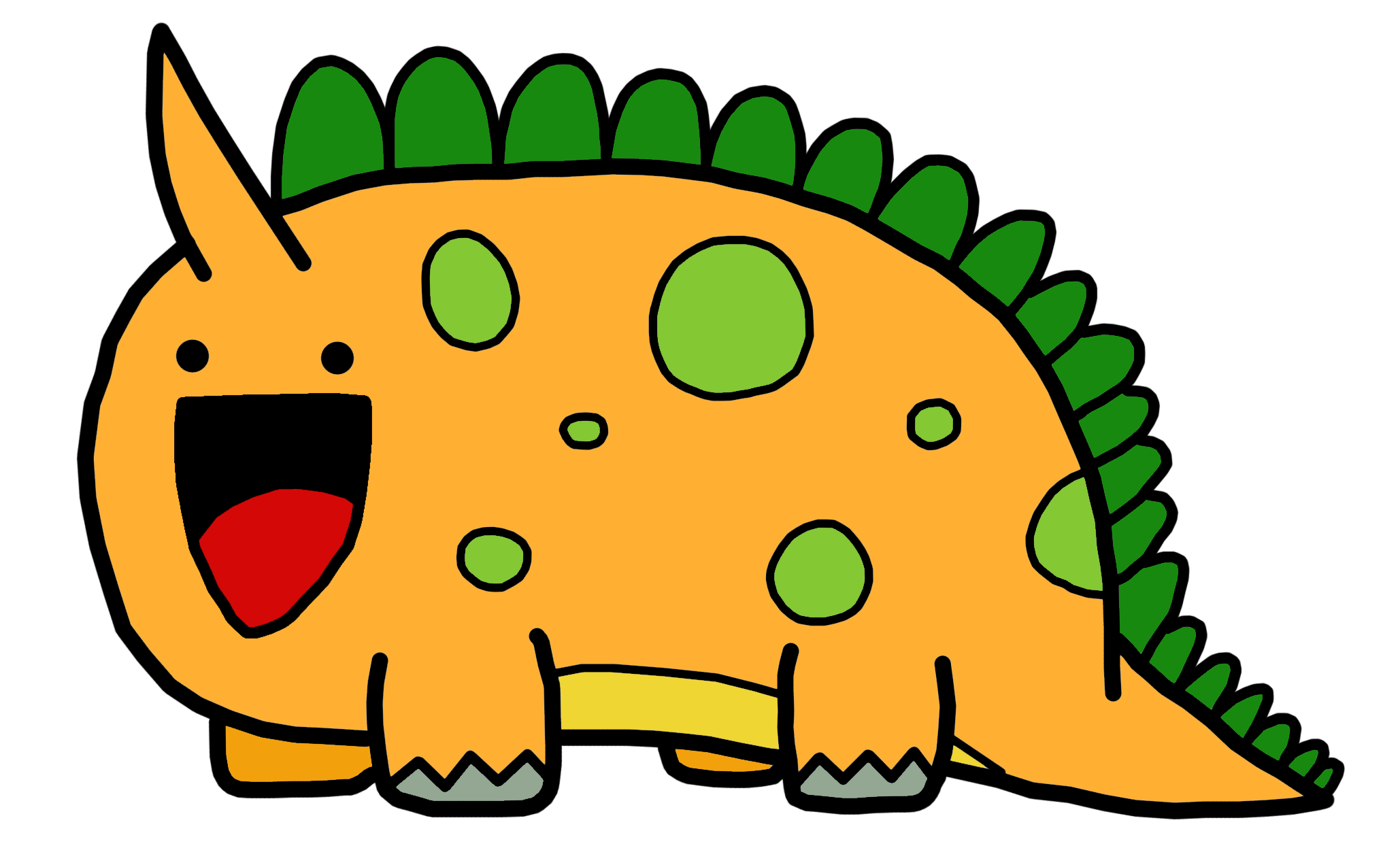 Dinosaur Cute Drawing Modern Sketch